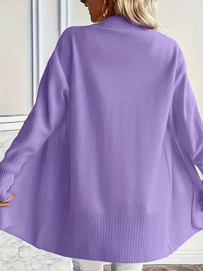 Cardigan long confortable manches longues