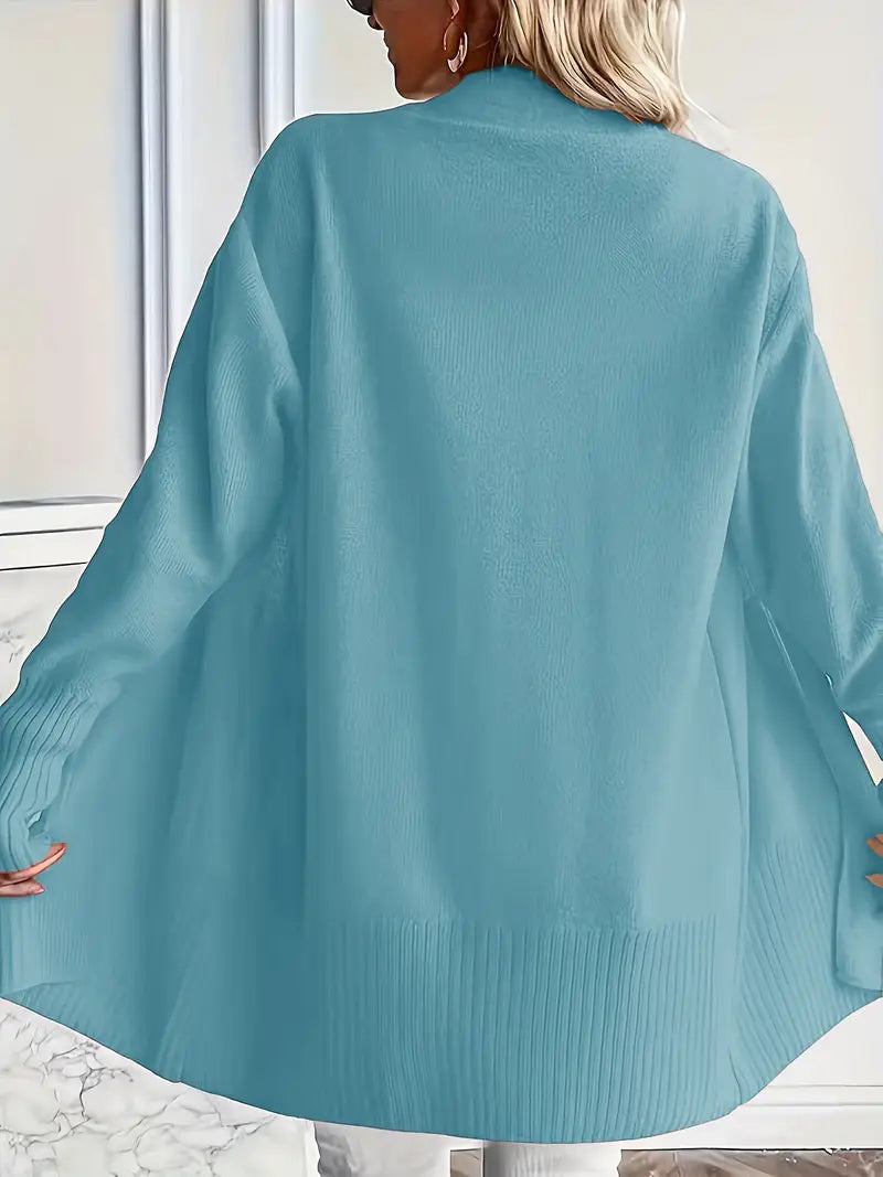 Cardigan long confortable manches longues