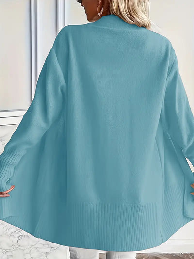 Cardigan long confortable manches longues