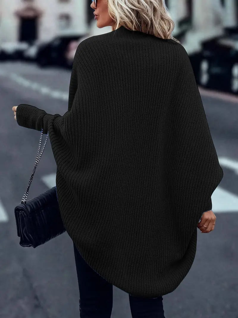 Cardigan ouvert sur le devant manches serrées