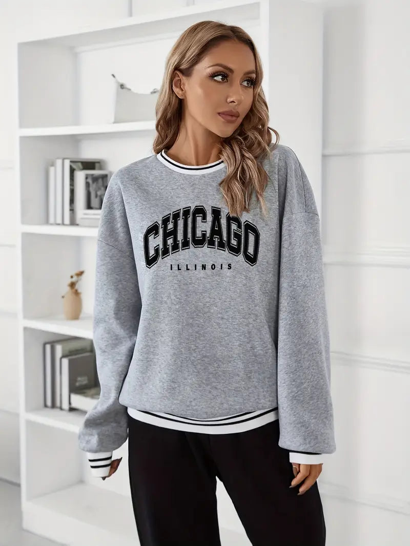 Sweat-shirt en polaire grande taille Chicago IL