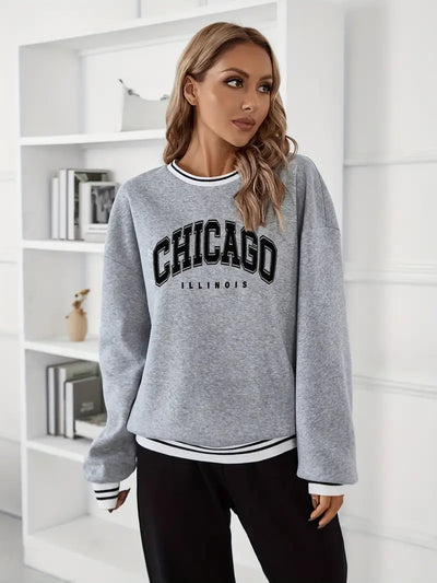Sweat-shirt en polaire grande taille Chicago IL