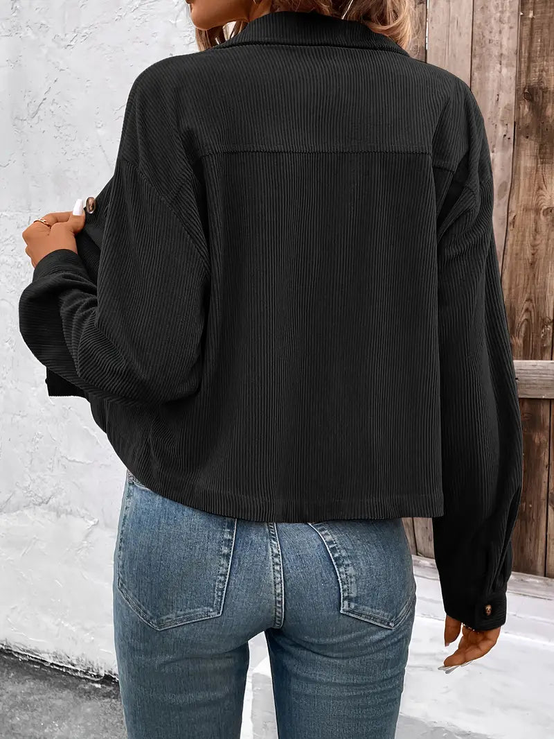 Veste courte structurée manches longues