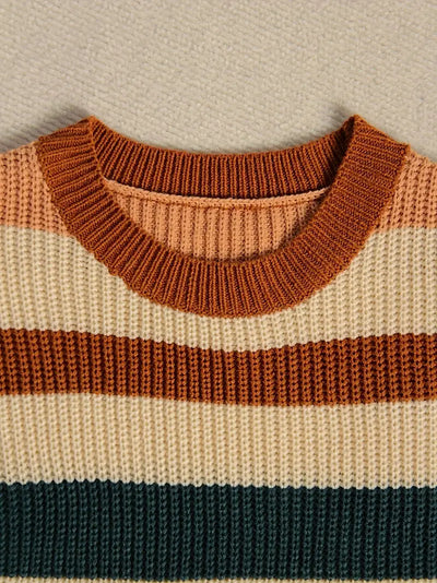 Pull à rayures colorées