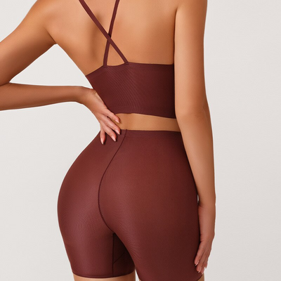 Ensemble Short de Yoga Terracotta