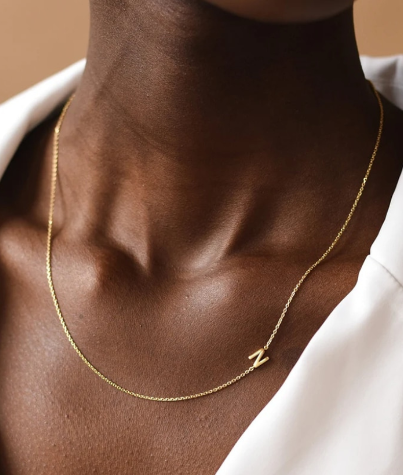 Collier personnalisable lettres