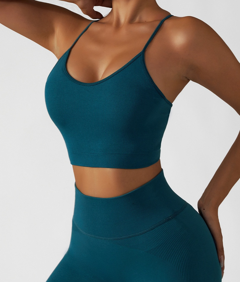 Thin strap sports bra