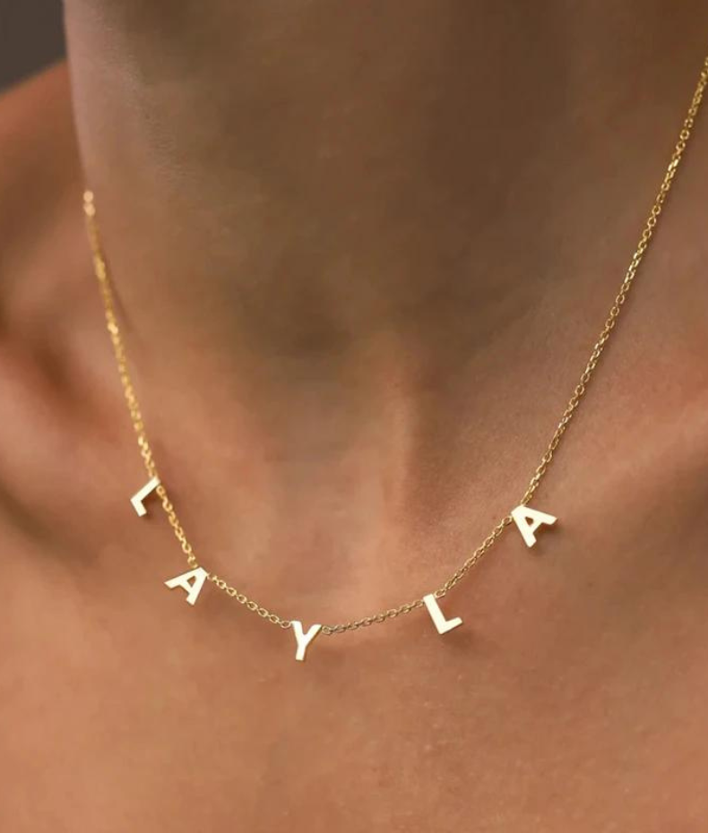 Collier personnalisable 8 lettres