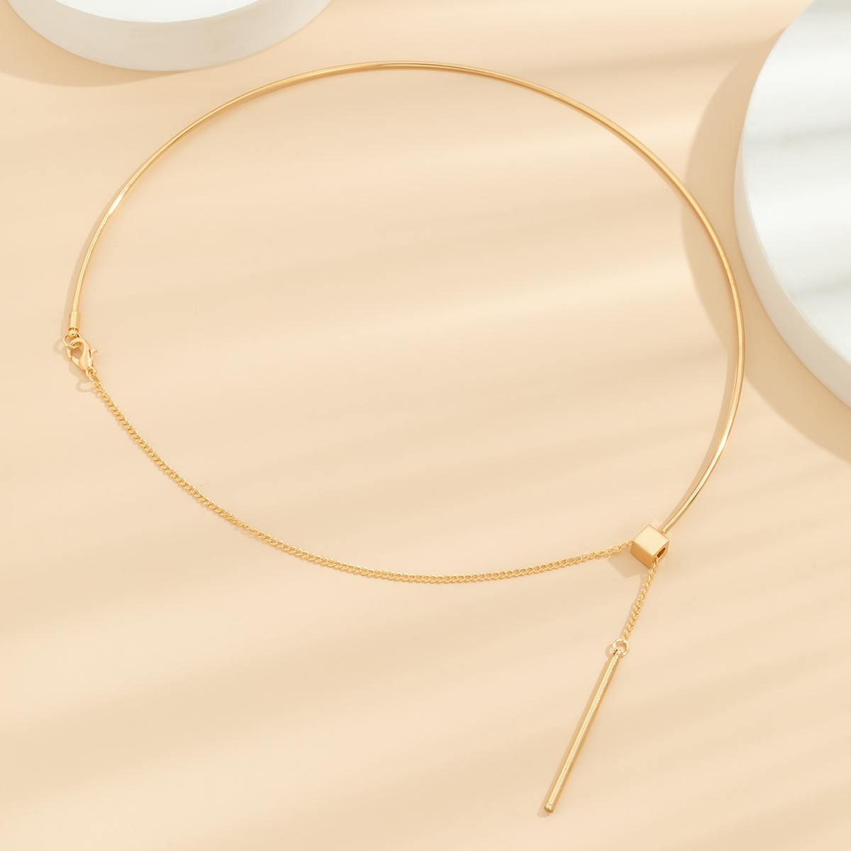 Collier ras du cou perles vintage