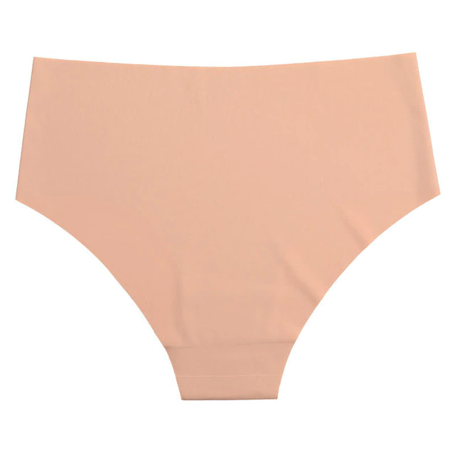 Culotte échancrée taille haute effet soie glacée