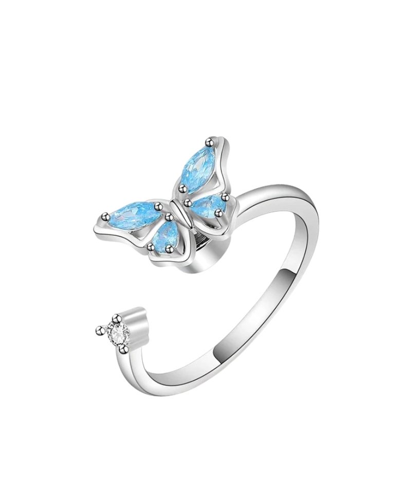 Bague relaxante mariposa Argent