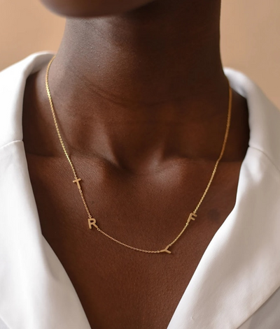 Collier personnalisable lettres