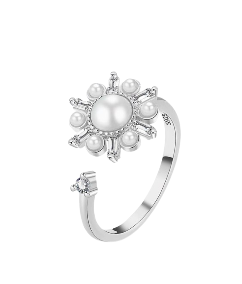 Bague relaxante Goiya Argent