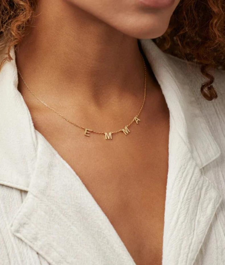 Collier personnalisable 8 lettres