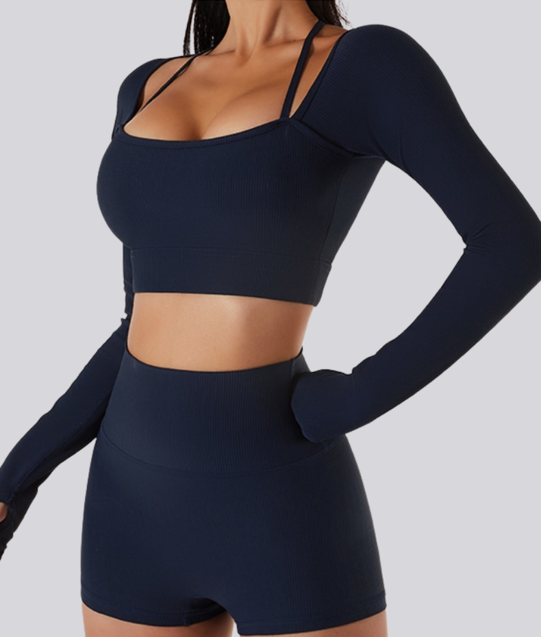 Long sleeve yoga top