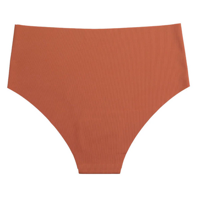 Culotte échancrée taille haute effet soie glacée