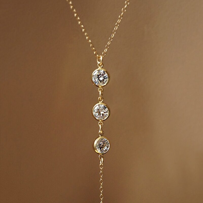 Collier dos nu cristal