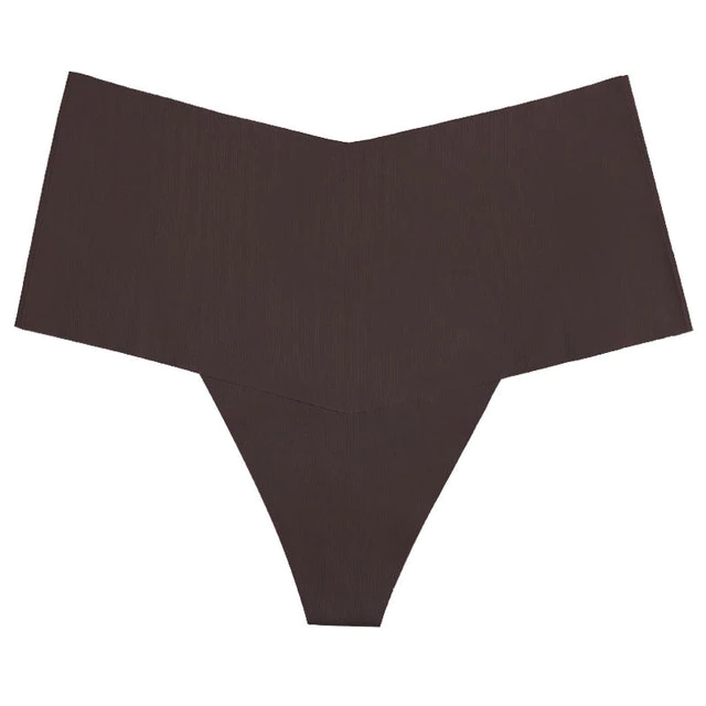 String taille haute échancré effet soie glacée