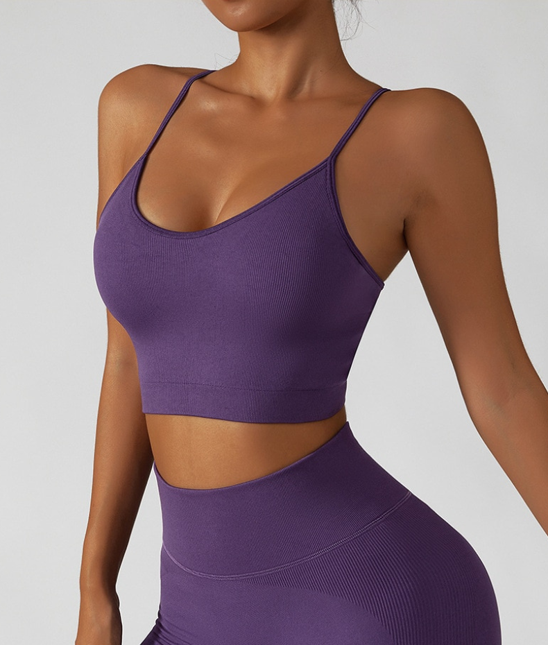 Thin strap sports bra