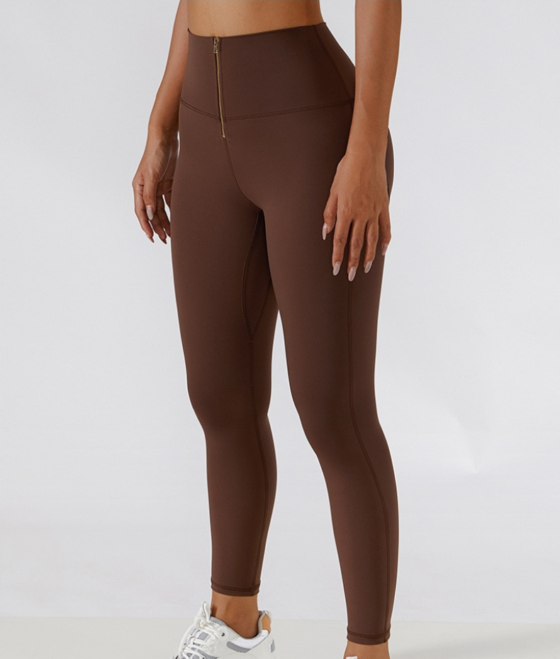 Legging confortável com fecho