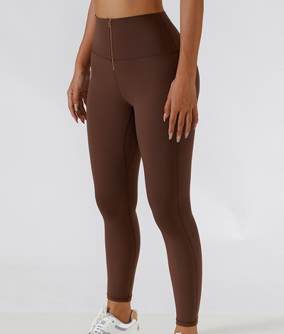 Legging confortável com fecho