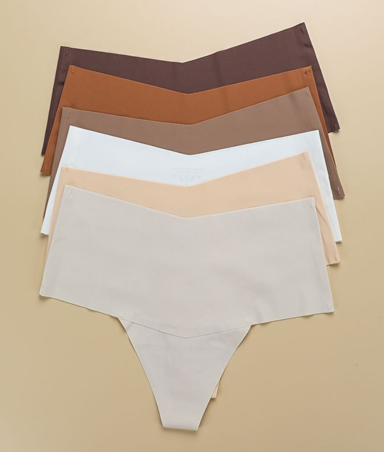 String taille haute échancré effet soie glacée