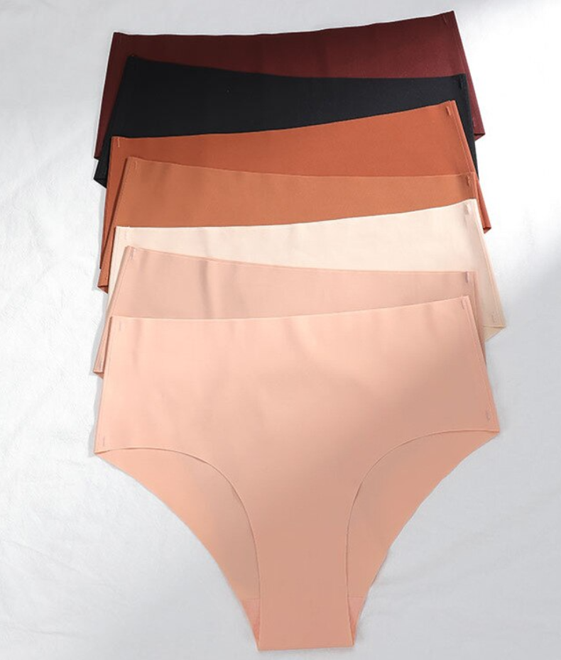 Culotte échancrée taille haute effet soie glacée
