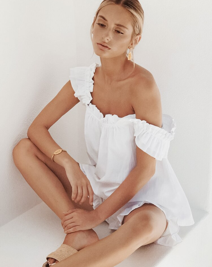 Pyjama Bohème blanc en Coton