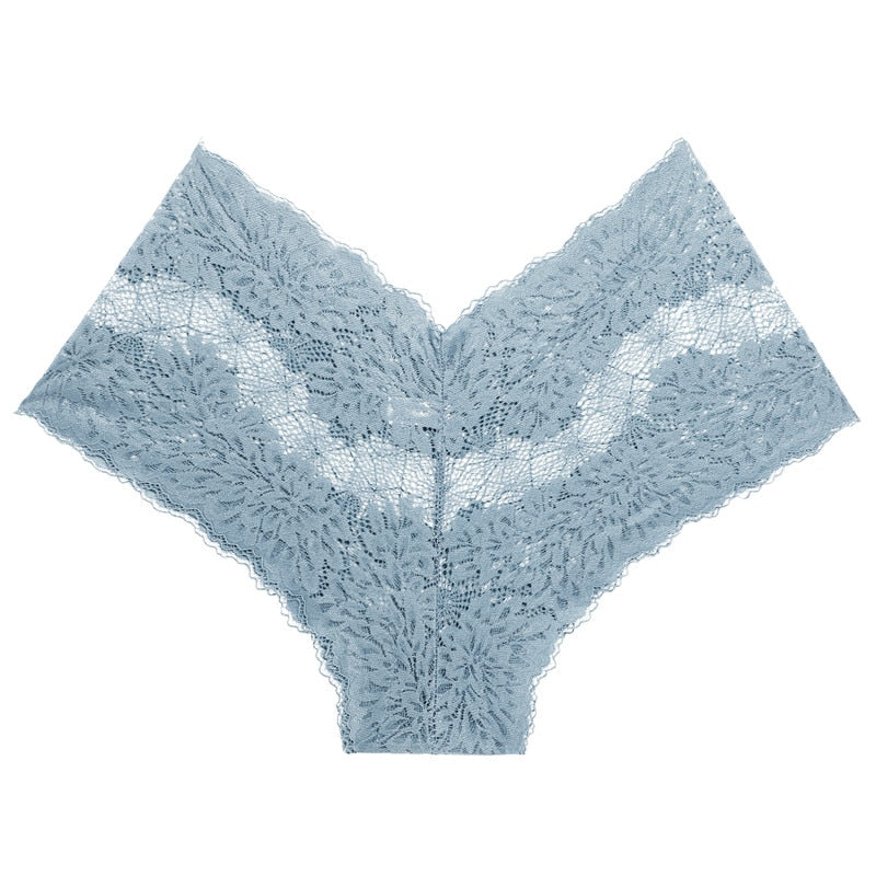 Shorty dentelle broderie florale