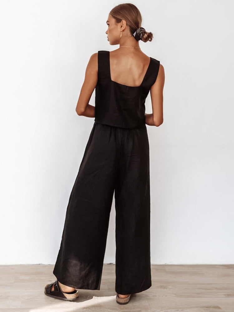 PYJAMA PANTALON 100% COTON NOIR