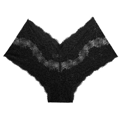 Shorty dentelle broderie florale