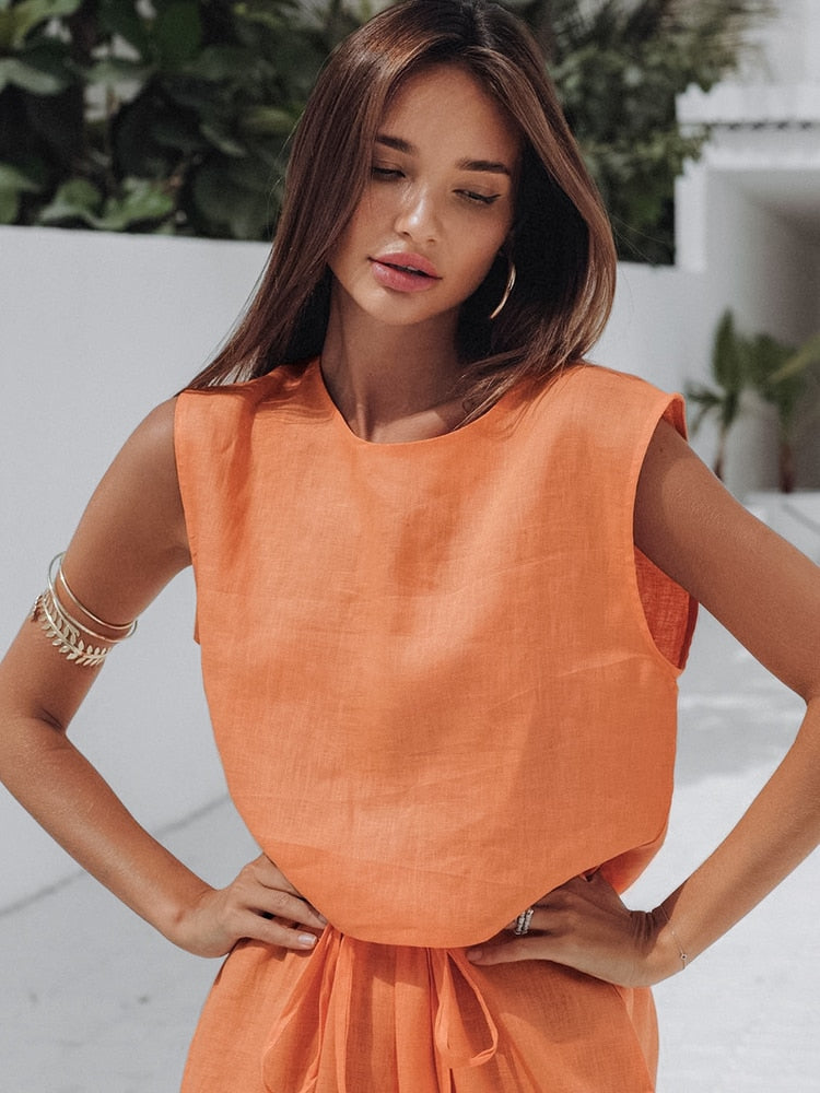 Pyjama Pantalon Corail 100% coton