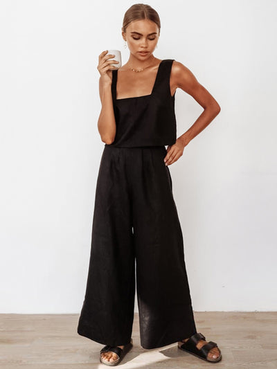 PYJAMA PANTALON 100% COTON NOIR