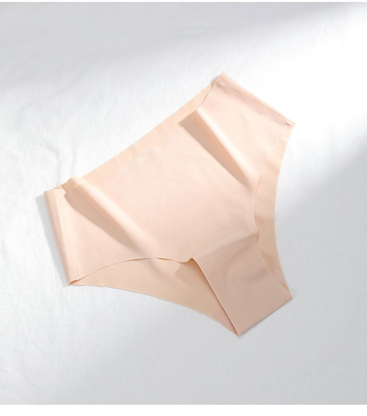 Culotte échancrée taille haute effet soie glacée