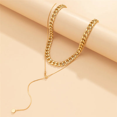 Collier long pendentif et chaine