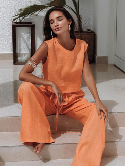 Pyjama Pantalon Corail 100% coton