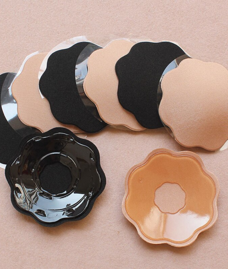 Cache-tétons réutilisables coton